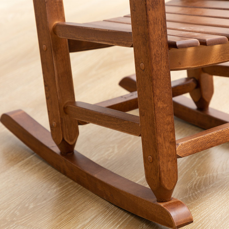 Chaise berçante pour enfants Danniell, Chêne