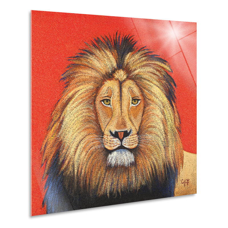 Lion by Stefano Calisti - No Frame Print, Plastic/Acrylic, 70cm H x 70cm W