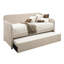 Lit de jour simple tapissier avec couchette Fog