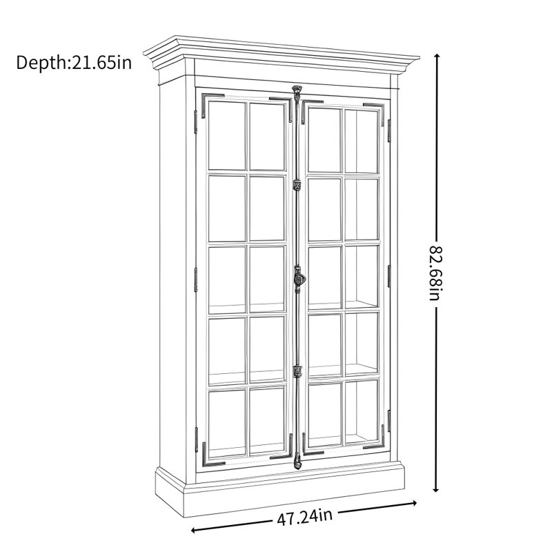 American Retro Design Display Cabinet