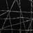 Dubach 18 and 22" Pratt Black Resin Rectangle Trays, 2"H, Abstract Pattern, Set of 2 - 22" x 10" x 2"
