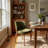 20.1" Extra Wide Upholstered Dining Chair, Side Chair with High Wingback, Armless Vanity Chair With Solid Wood Legs For Dining Living Room Vanity Office, Green, Set of 6-68710388-68710396