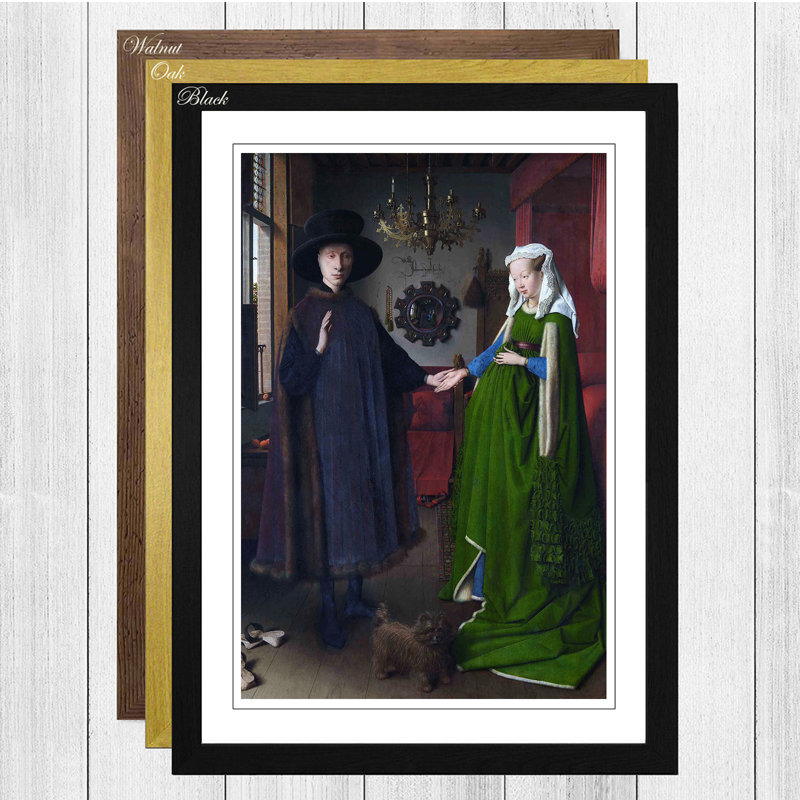 Jan Van Eyck Framed Print, Black