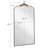 36x66 Inch Vintage Baroque Arched Floor Mirror – Metal Framed Full-length Mirror For Entryway, Bedroom & Clothing Shop,antique Bronze-1050279942