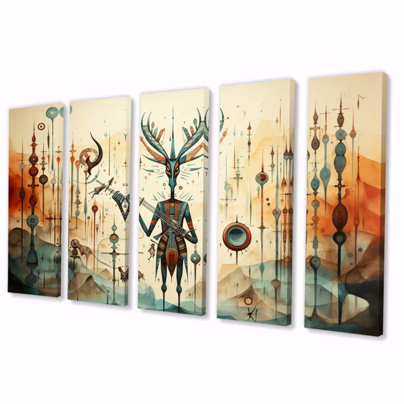 Native Art Kokopellis Melody II 5 pièces
