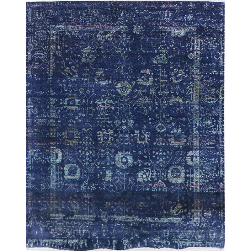 Wool Floral Indoor Rug, Rectangle 8' x 10'