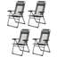 4 chaises de patio inclinables et réglables pour le patio