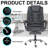 Noshin Ergonomic Faux Leather Massage Executive Chair-324681374