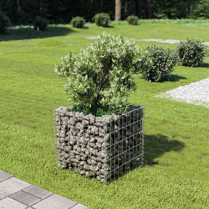 Jardinière Gabion, H 19,7 po x l 19,7 po x P 19,7 po