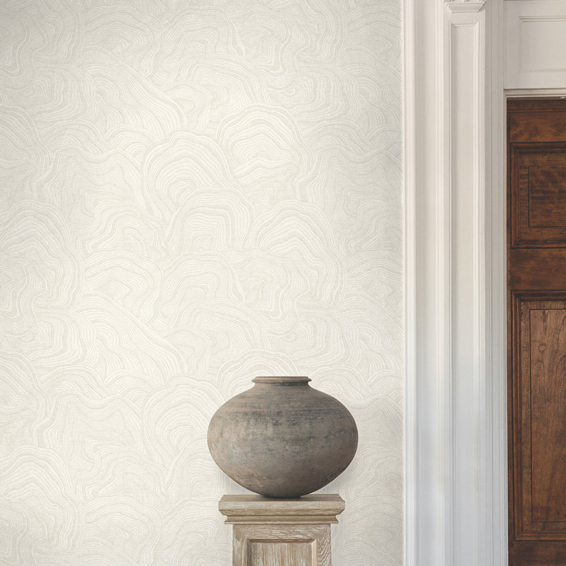 Nessa Abstract Double Roll, White