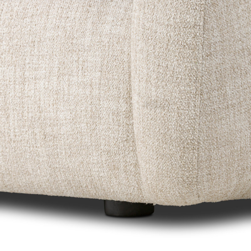 Channing Sofa, Yuma Cream Performance Textured Weave