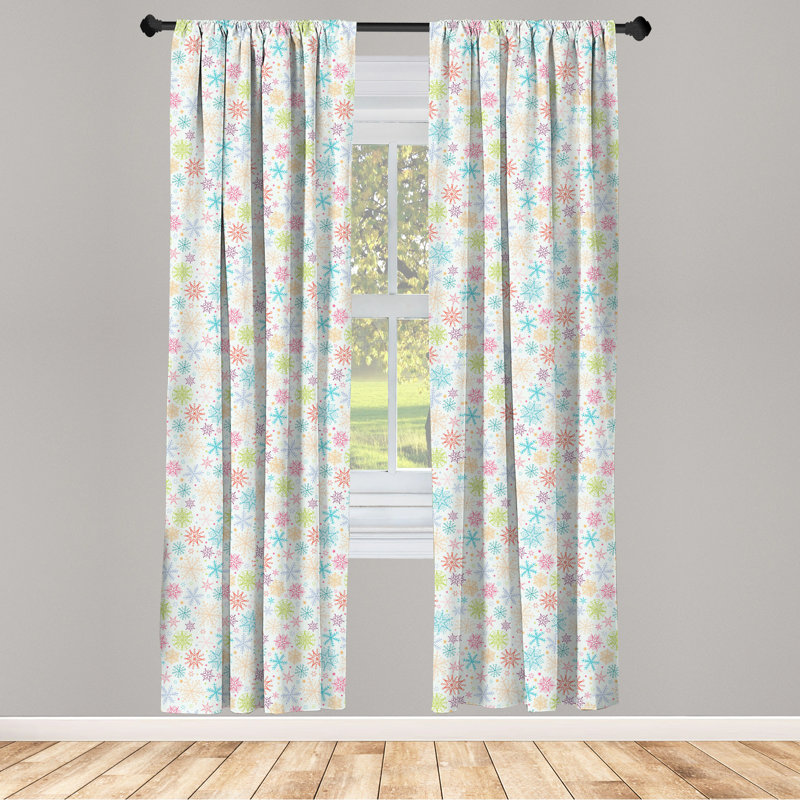 Alexy Semi-Sheer Rod Pocket Curtain Panels, 28" x 95"