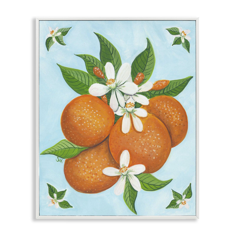 Giclée botanique à motif d'agrumes, par Sarah Waldron Kimball, H 30 po x l 24 po
