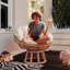 WOWMAX Papasan Chair Cushion （No chair）
