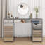 Ninian Vanity Dressing Table with 13-Drawers Glass top 130cm Wide-1409239128
