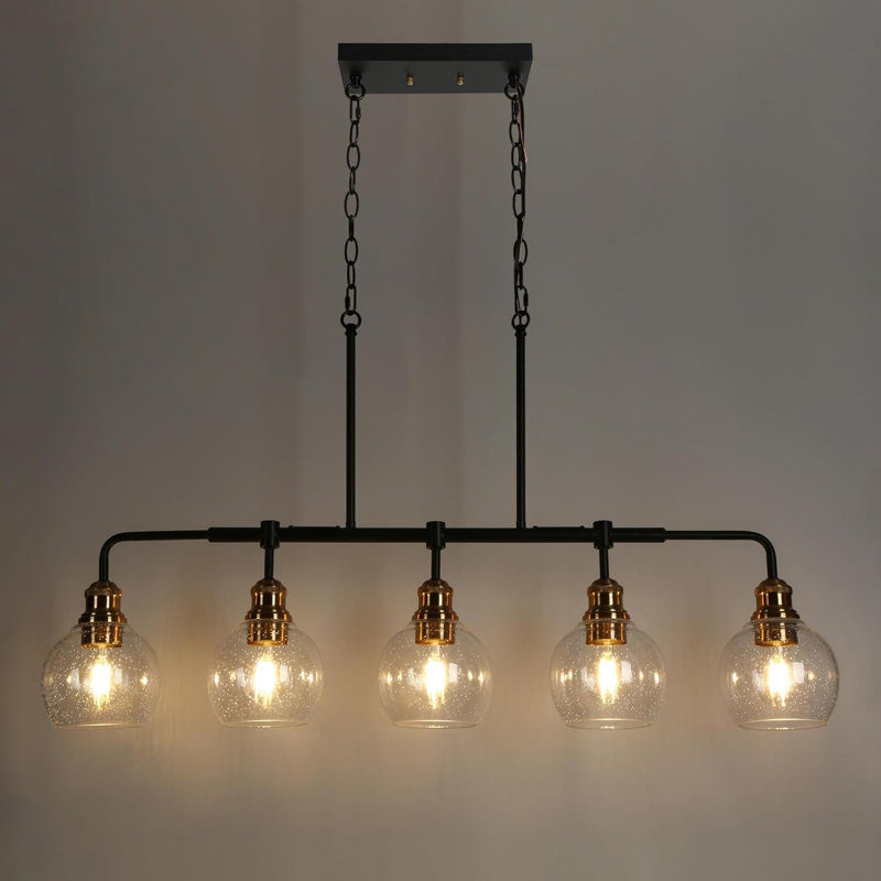 Lustre linéaire 5 lumières moderne