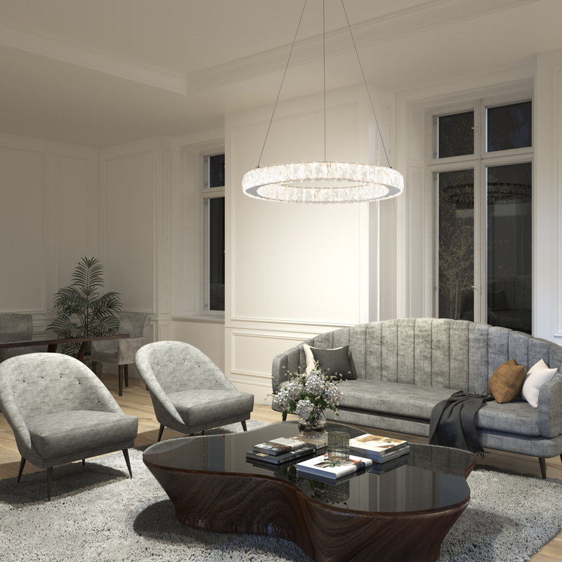 Worchester Dimmable LED Drum Chandelier