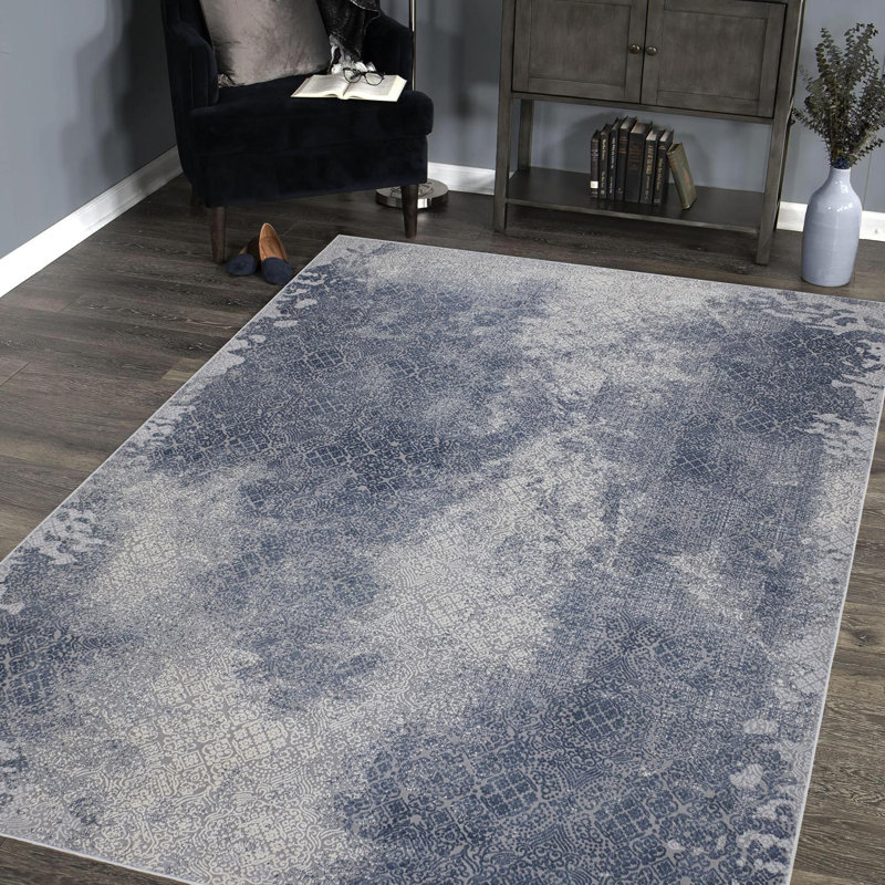Fincham Abstract Indoor Rug, Rectangle 5'10" x 9'1"