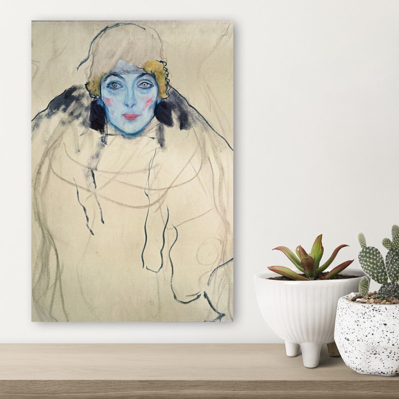 Head Of A Woman, 1917 Abstract Contemporary Portrait Wall Art Print, 45.72cm H x 30.48cm W