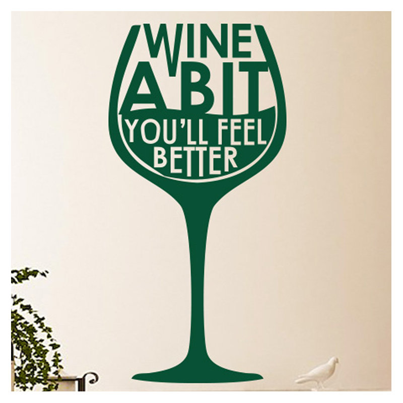 Food & Beverage Wall Decal, Medium, Dark Green