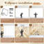 Décoration murale auto-adhésive à motif de feuille de palmier tropical beige H 100 po x l 144 po Peel and Stick-792881259