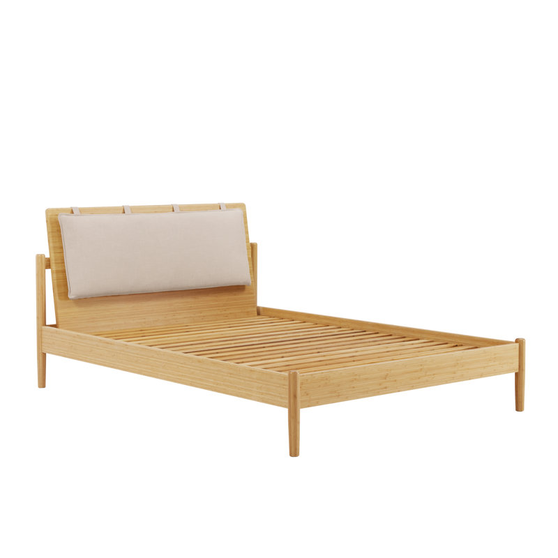 Maiva Solid Wood Platform Bedroom Set, 3 Pcs. Bed, 2 Nighstands, King