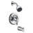 Nita Vantage Shower Trim System: Round Shower Head, Single Handle Set, Tub Spout & Rough-in Valve Included - Chrome Polished-92461003