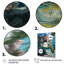 «Green Teal Turtle Portrait Stunning - Marine Animals», art mural sur toile-1459026958-1459026994