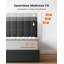 Structure de lit tapissier avec 2 tiroirs de rangement, cadre de lit avec tête de lit tapissier, gris foncé-2009599121