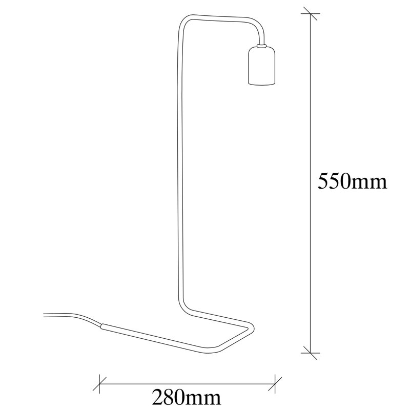 Lampe de table, Noir / nickel