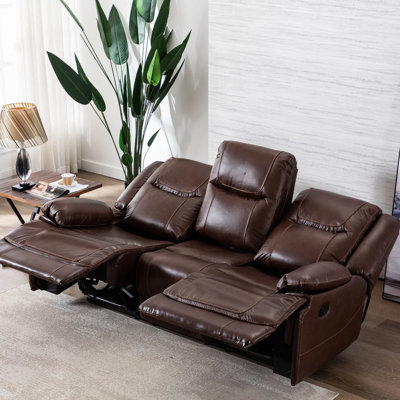 Tercero 83.5'' Leather Reclining Sofa