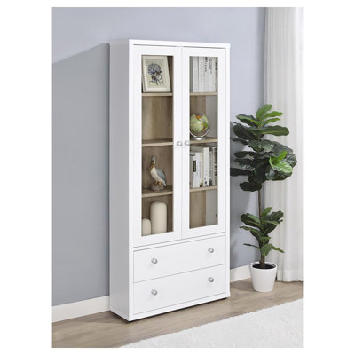 Armoire haute à porte vitrée Hewita