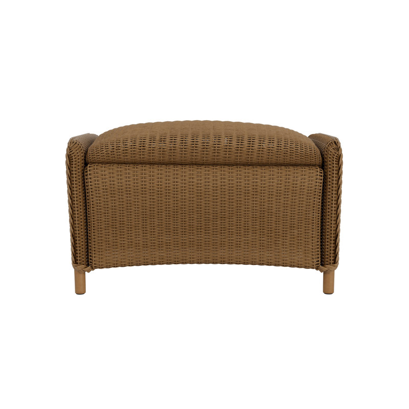 Reflections Outdoor Ottoman, White