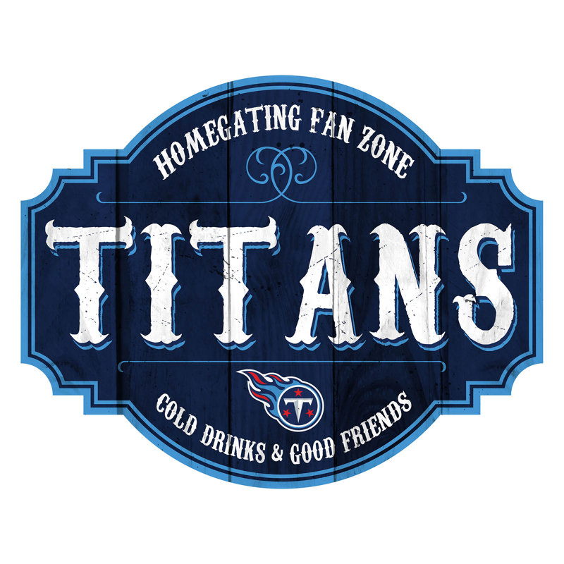 Entertainment Wall Decor, Tennessee Titans, 23.5" x 23.5" x 0.25"