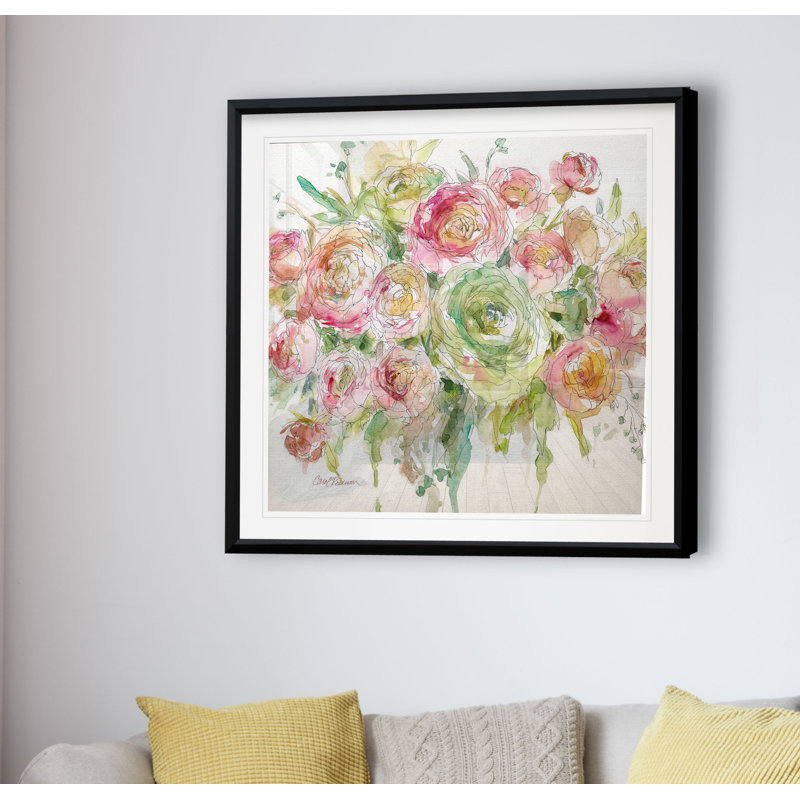 Graceful Bouquet - reproduction de cadre photo sur papier, H 30,5 po x l 30,5 po x P 1,5 po