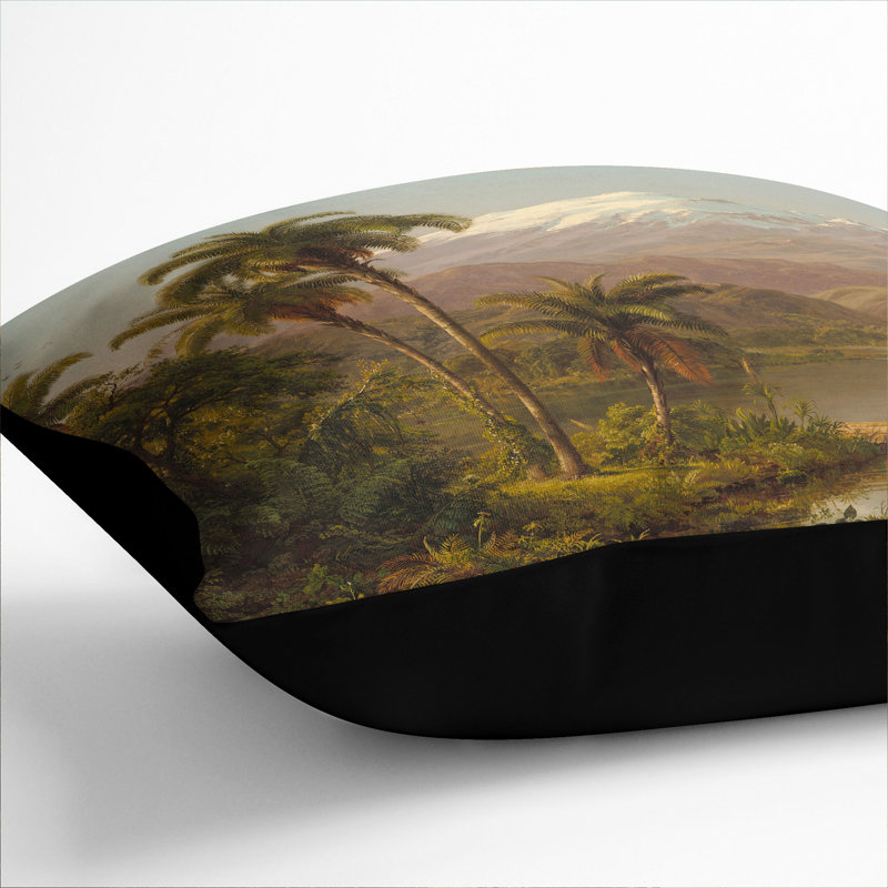 Square Cushion, 40cm H x 40cm W x 15cm D, Black
