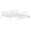 Lit superposé simple au dessus d'un lit double avec tiroirs Jhala Kids-1044908637