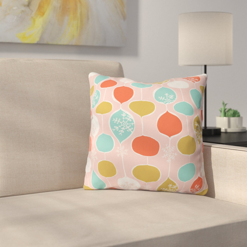Housse et insert de coussin carré Heather Dutton, Rose, 20 po x 20 po