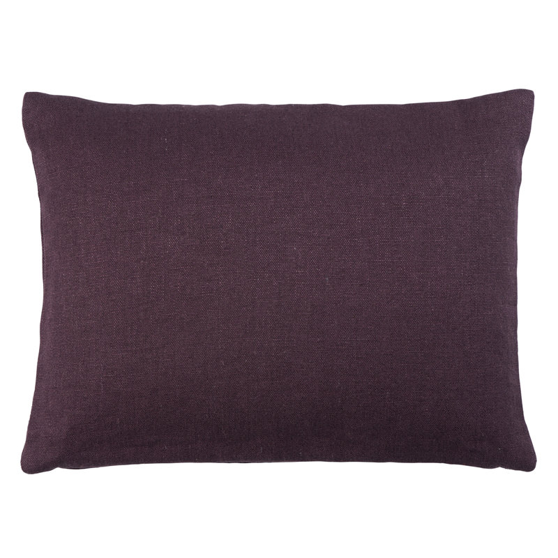 Jumi Stonewashed Linen  Pillow, 12"H x 16"W, Purple, Rectangular