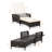 Patio Chaise Lounge Chair Six-Position Adjustable Outdoor Recliner with Cushion & Pillow for Poolside Balcony Backyard