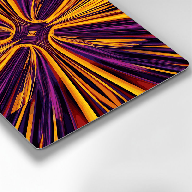 Art mural Op mauve 33, H 11 po x l 14 po