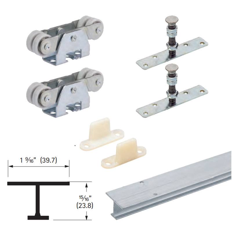 TopLine 71-222 Standard Single Door Hardware Kit, 48 in.