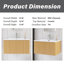 Meuble-lavabo mural simple 30 po avec comptoir en céramique blanche-324710282