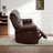2-Piece Faux Leather Nailhead Power Reclining Living Room Set With Power Reclining Loveseat & Power Reclining Sofa-851094107