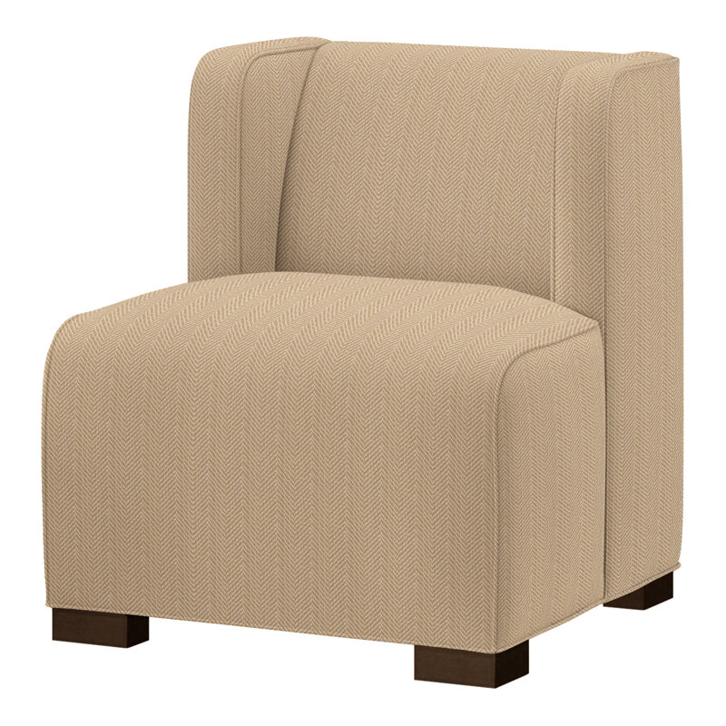 Fauteuil de chambre Joan, Perigold Posh Oat, Expresso