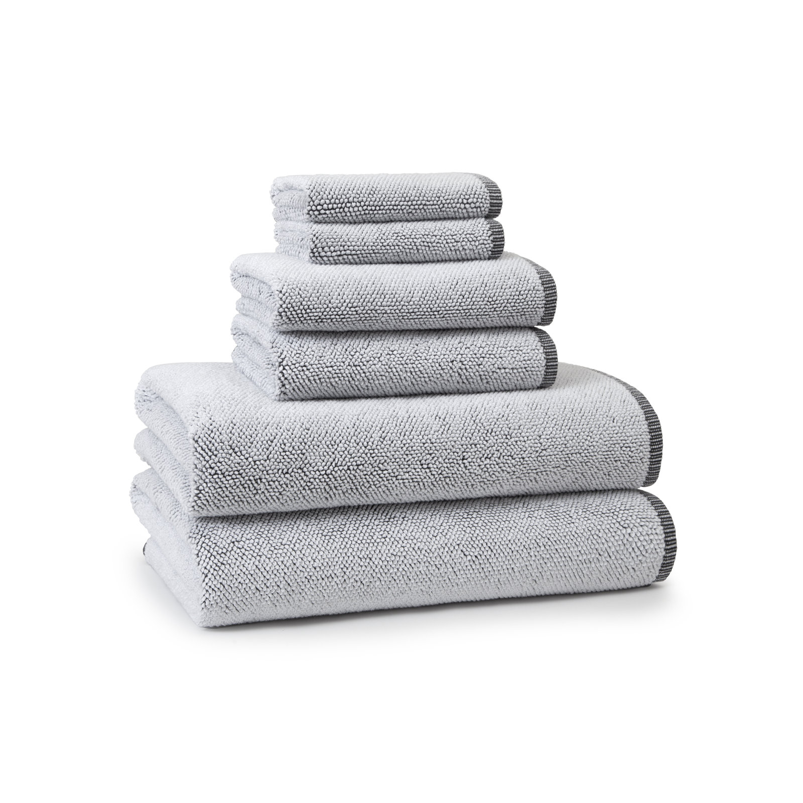 Rust Turkish Cotton Bath Towel, Gray