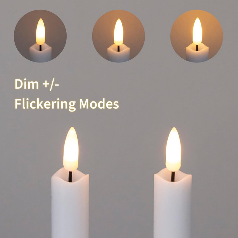 Flameless Taper Candle