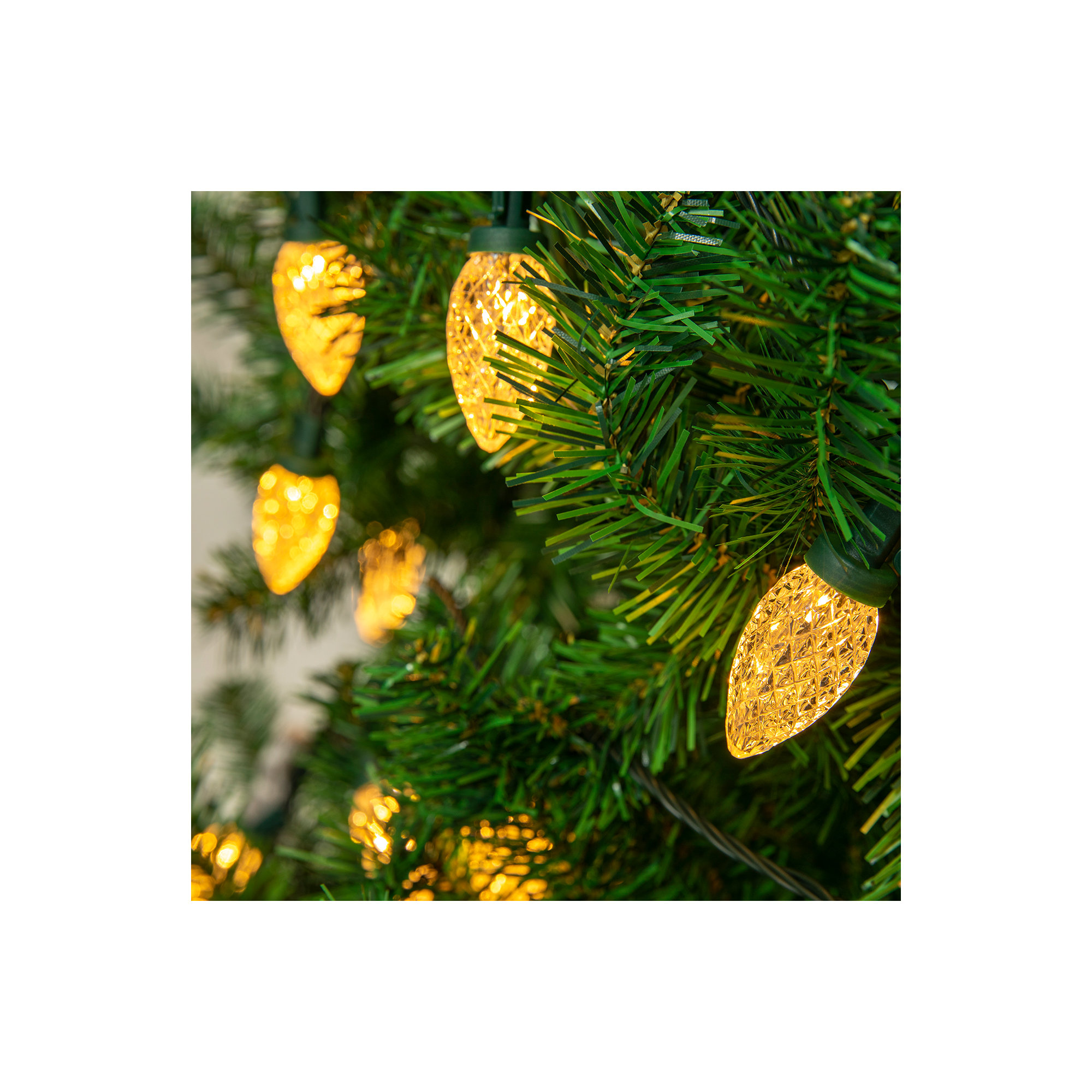 C9 LED Christmas String Lights, 100, Warm White
