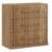 Fluted Modular Sideboard Cabinet with 3 Drawers, Camel-18758544