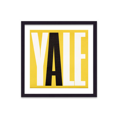 Retro Yale Sign by Vouvart - Single Picture Frame Print